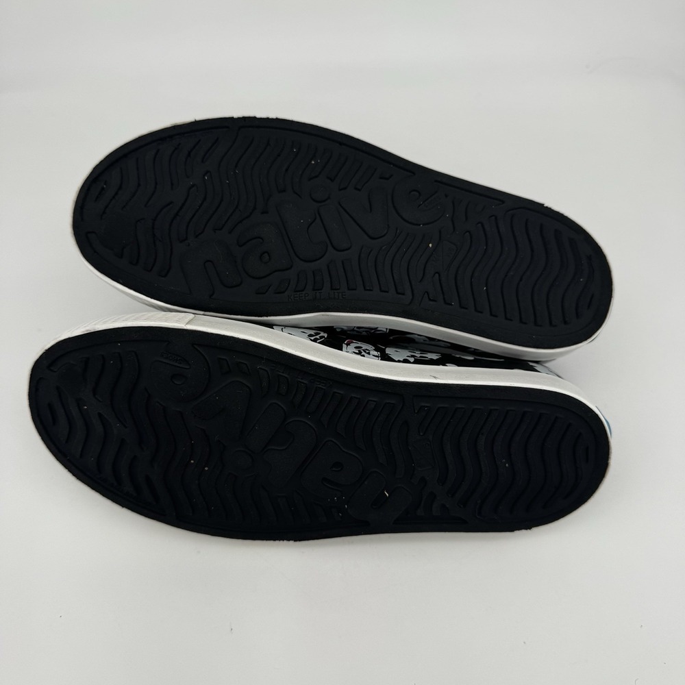 Native Shoes Mickey Mouse Print Water Shoes Slip On Womens Size 6 Black - Picture 7 of 8